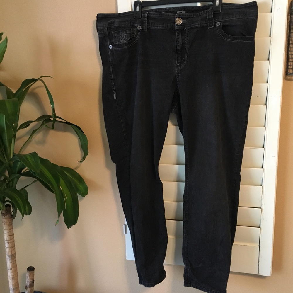 Seven Skinny Plus Size Black Jeans
